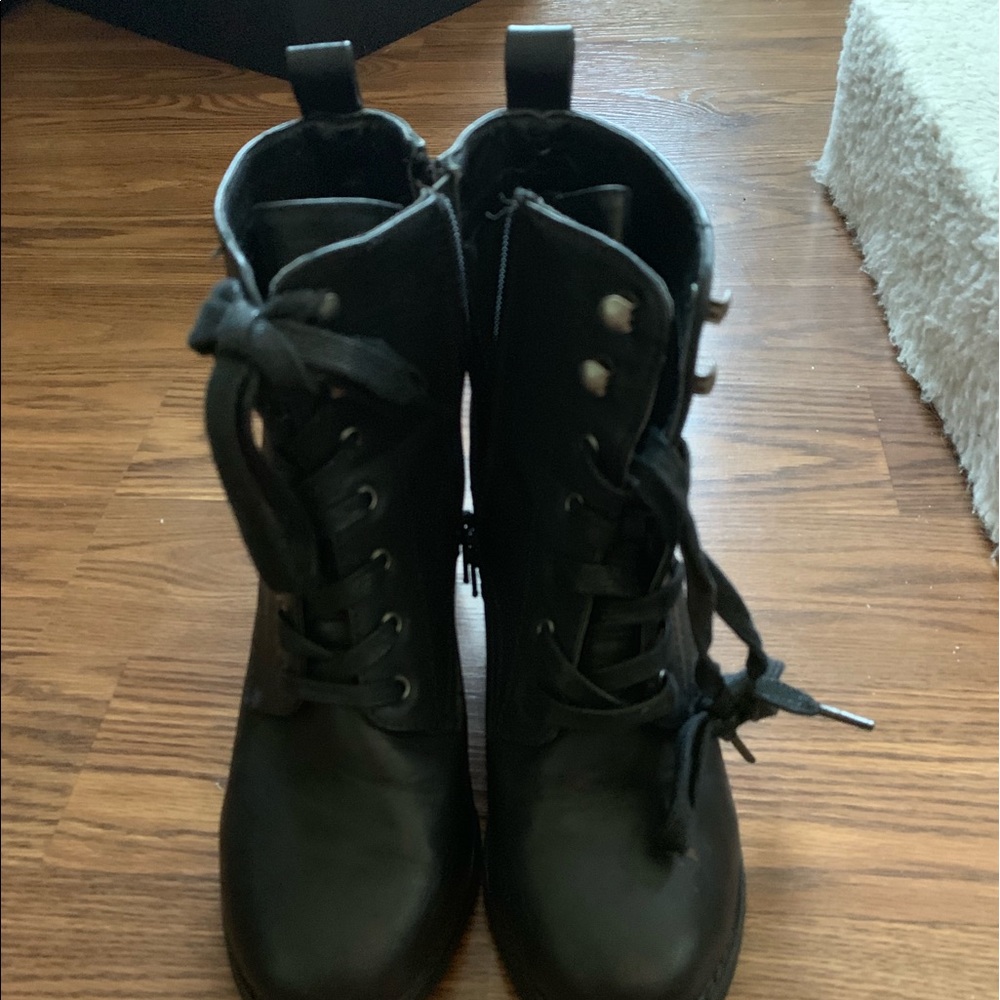 Black Heeled Combat boots